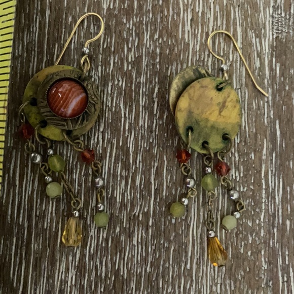 Cute Beaded Hanging Dangle Hook Earrings - Picture 8 of 10